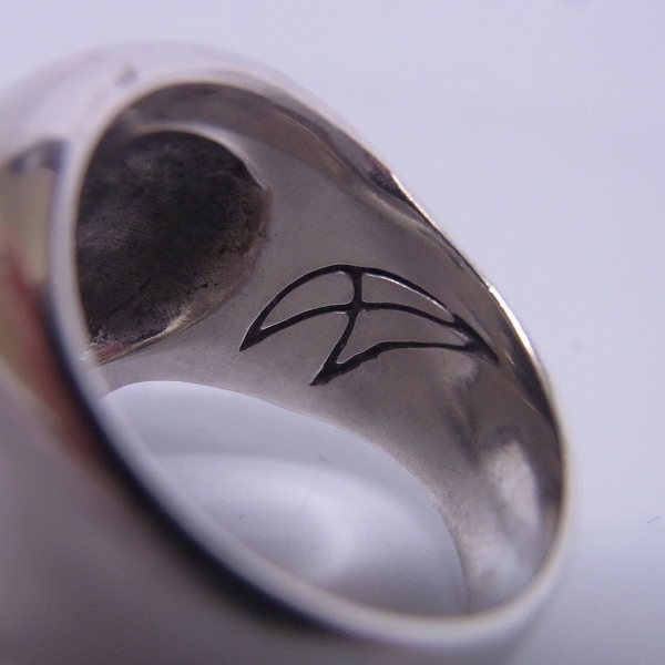 実際に弊社で買取させて頂いたCRAZY PIG/クレイジーピッグ スモールエビルスカルリング 13号 の画像 3枚目