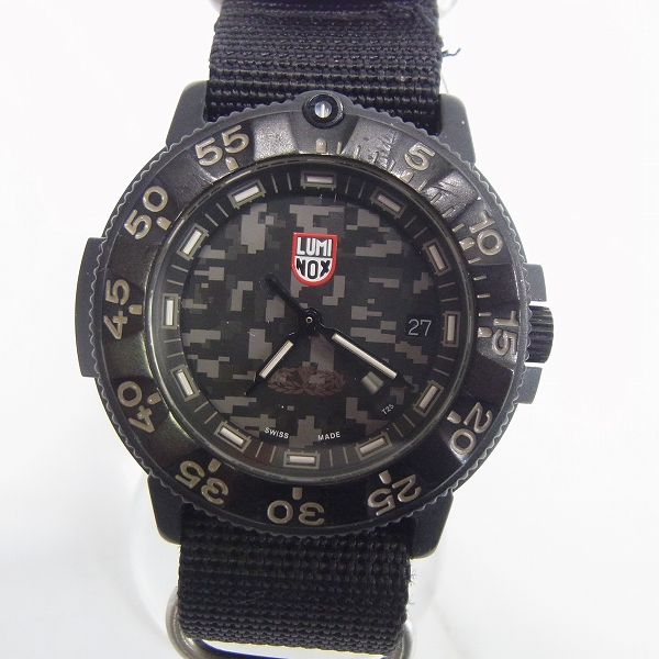 実際に弊社で買取させて頂いたLUMINOX/ルミノックス J.G.S.D.F 自衛隊 ミリタリー 限定500本 ネイビーシールズ クォーツ 腕時計