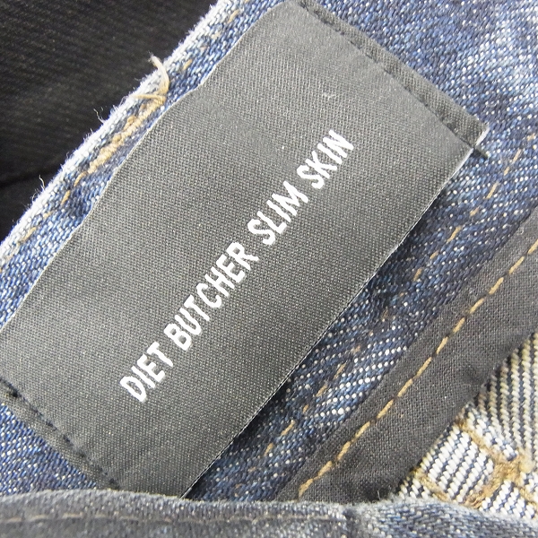 実際に弊社で買取させて頂いたDIET BUTCHER SLIM SKIN/ダイエット ブッチャー スリムスキン パンツ/Mの画像 4枚目