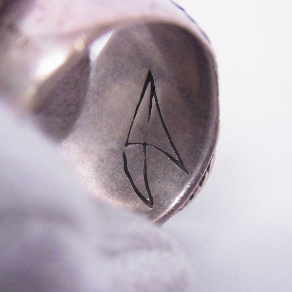 実際に弊社で買取させて頂いたCRAZY PIG DESIGNS/クレイジーピッグ  スモールクリスタルスカルリング/18号の画像 5枚目