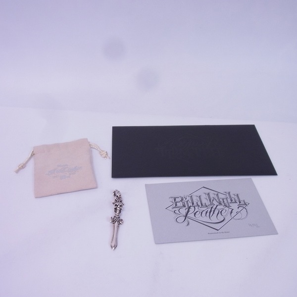 実際に弊社で買取させて頂いた【ギャラ付】BWL×DEAL DESIGN/ビルウォールレザー×ディールデザイン グッドラックスカルダガーペンダントの画像 5枚目