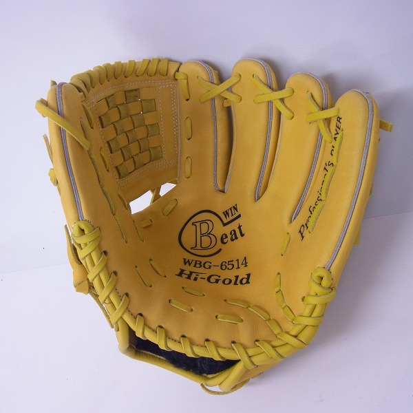 実際に弊社で買取させて頂いたHi-GOLD/ハイゴールド グローブ 少年 ウインビート 軟式/内野手用 WBG-6514の画像 2枚目