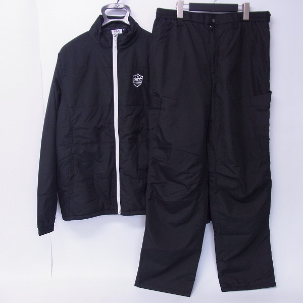 実際に弊社で買取させて頂いたFILA/フィラ ゴルフウェア 中綿上下セット ブラック Lサイズ