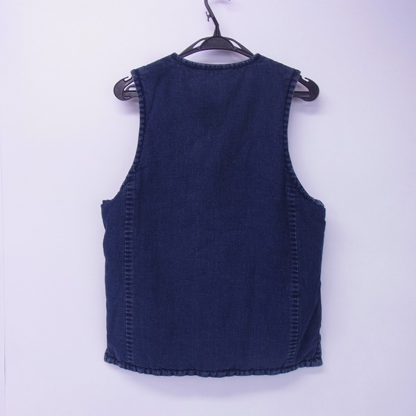 実際に弊社で買取させて頂いたBLUE BLUE/ブルーブルー 中綿 ベスト デニム 日本製/2の画像 1枚目