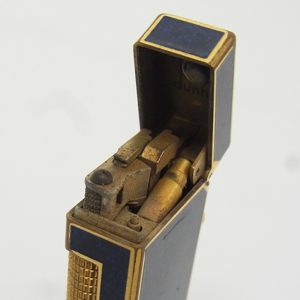 実際に弊社で買取させて頂いたDunhill/ダンヒル ROLLA GAS/ローラ ガス ライター /ブルーの画像 4枚目