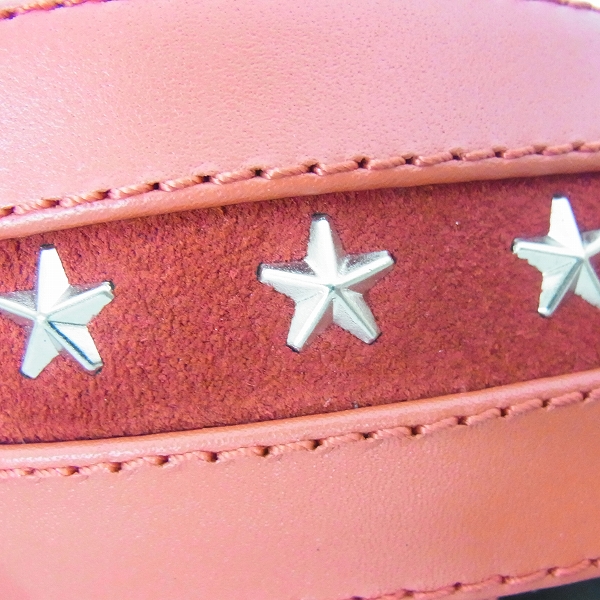 実際に弊社で買取させて頂いたJIMMY CHOO/ジミーチュウ スタースタッズ シャイニーカーフレザーサンダル 42の画像 6枚目