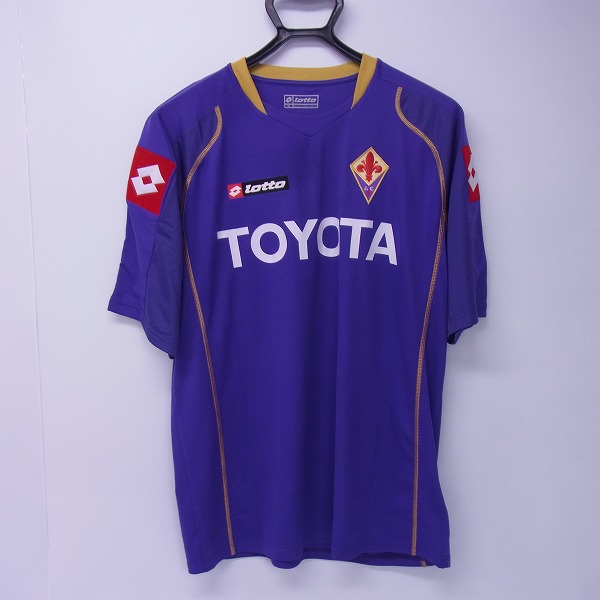 実際に弊社で買取させて頂いたLOTTO/ロット フィオレンティーナ 09-10 半袖ホームユニフォーム #10/XL