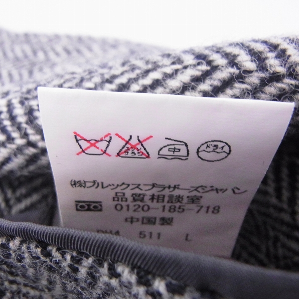 実際に弊社で買取させて頂いたBrooks Brothers×Harris Tweed/ブルックスブラザーズ×ハリスツイード テーラードジャケット/37SHTの画像 6枚目
