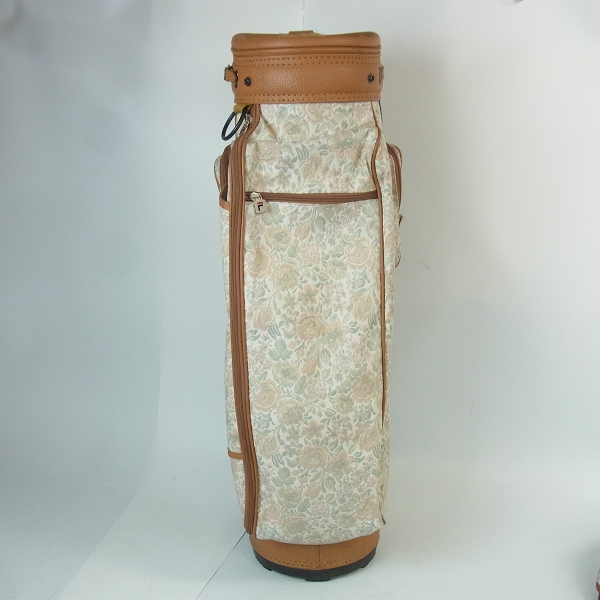 実際に弊社で買取させて頂いた★FILA/フィラ レディースゴルフ 3分割キャディバッグ 花柄の画像 2枚目