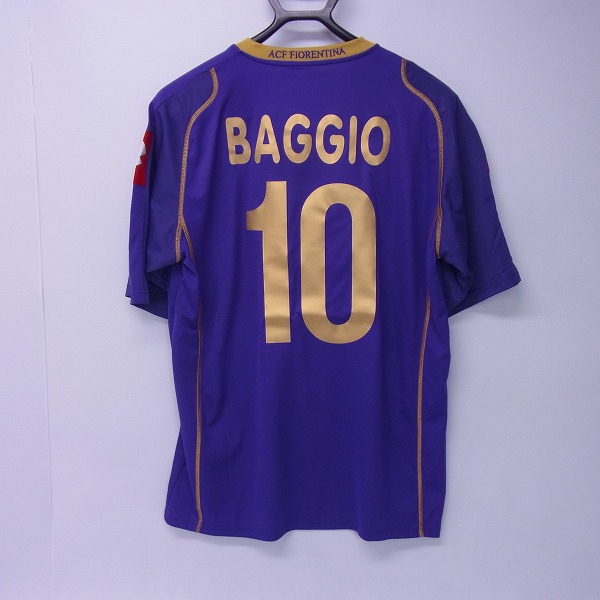 実際に弊社で買取させて頂いたLOTTO/ロット フィオレンティーナ 09-10 半袖ホームユニフォーム #10/XLの画像 1枚目