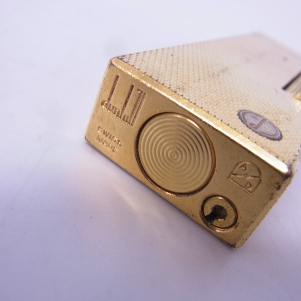 実際に弊社で買取させて頂いたdunhill/ダンヒル サイドローラー ガスライター ゴールドの画像 2枚目