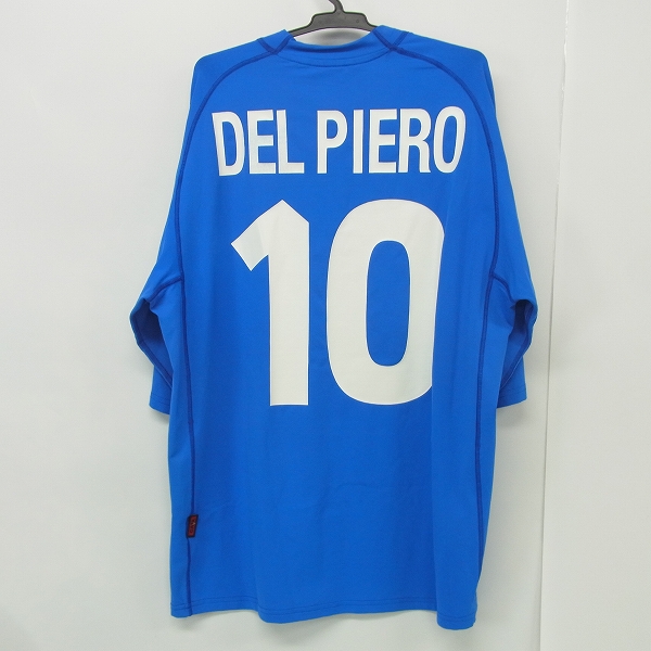 実際に弊社で買取させて頂いたKappa/カッパ 2002年 イタリア代表/ホーム デル ピエロ #10 半袖ユニフォームの画像 1枚目