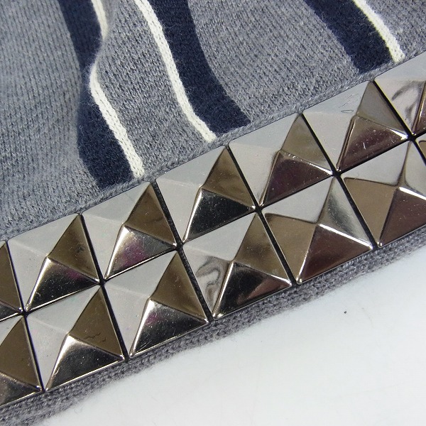 実際に弊社で買取させて頂いたEducation from Youngmachines/エデュケーション ヤングマシーン スタッズ/ストライプ/カーディガン 3  の画像 5枚目