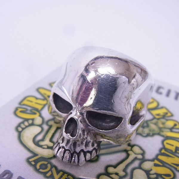 実際に弊社で買取させて頂いた【ギャラ付】CRAZY PIG/クレイジーピッグ ラージエビルスカル リング #27/20号