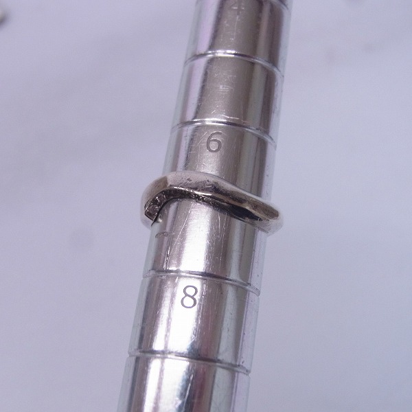 実際に弊社で買取させて頂いたGARNI/ガルニ シルバー リング ネックレス 7号 3点セットの画像 5枚目
