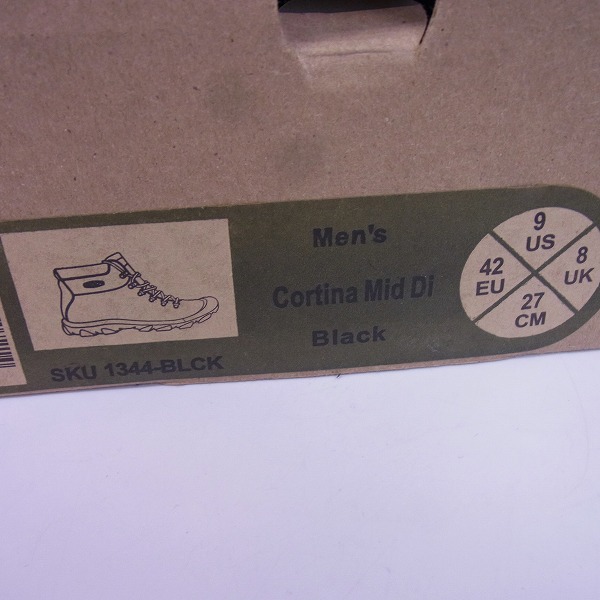 実際に弊社で買取させて頂いた【観賞用】KEEN/キーン CORTINA MID/コルティナ ミッドMID トレッキングシューズ 1344-BLCK/27の画像 8枚目