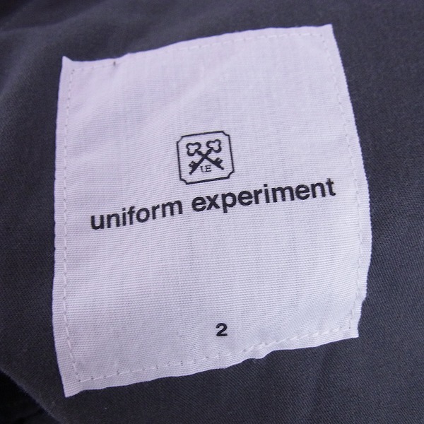 実際に弊社で買取させて頂いたuniform experiment/ユニフォームエクスペリメント タック スラックパンツ UE-170001/グレー 2の画像 3枚目