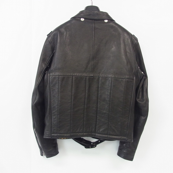 実際に弊社で買取させて頂いたGOLDEN GOOSE DELUXE BRAND/ゴールデングース カウレザー ヴィンテージ加工 ダブルライダース NEW KILT G29MP537/XLの画像 1枚目