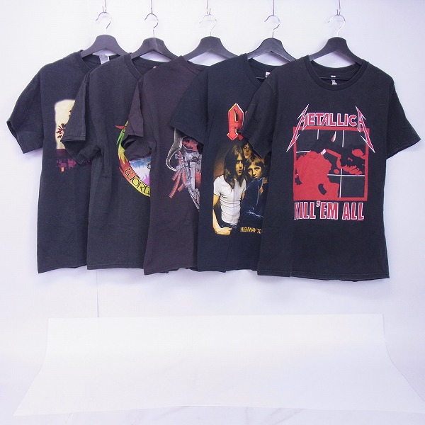 実際に弊社で買取させて頂いたGUNS N' ROSES/ガンズアンドローゼズ/ACDC等 バンドTシャツ 10点セットの画像 1枚目