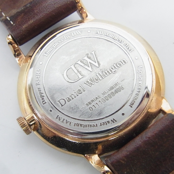 実際に弊社で買取させて頂いたDaniel Wellington/DW/ダニエル ウェリントン DAPPER 34mm レディース 腕時計/DW00100113の画像 3枚目