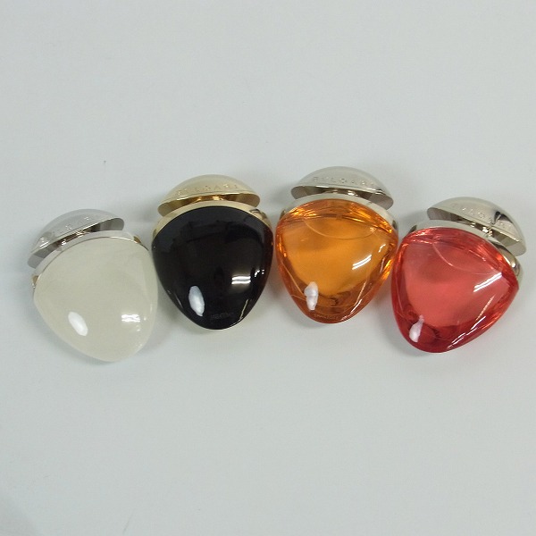 実際に弊社で買取させて頂いたBVLGARI/ブルガリ ジュエルチャーム クリスタリン/コーラル/ガーネットジャスミンノワール 25ml 4点セット