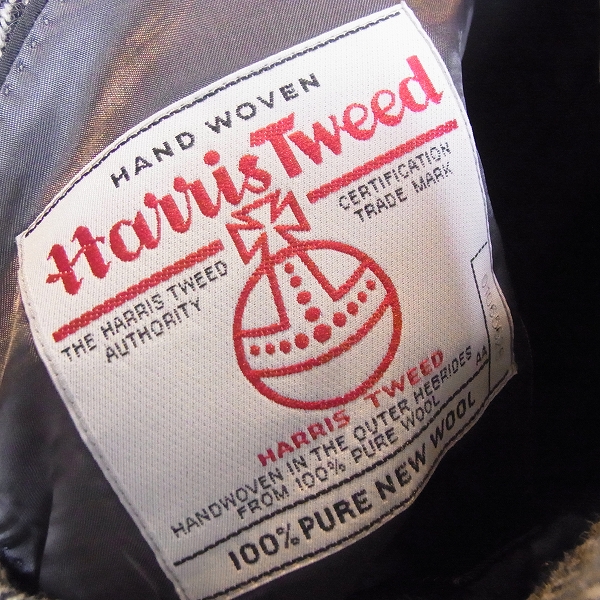 実際に弊社で買取させて頂いたBrooks Brothers×Harris Tweed/ブルックスブラザーズ×ハリスツイード テーラードジャケット/37SHTの画像 4枚目