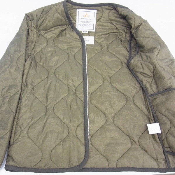 実際に弊社で買取させて頂いたEDIFICE×ALPHA エディフィス×アルファ EX キルトジャケット 15AW Ｍの画像 4枚目