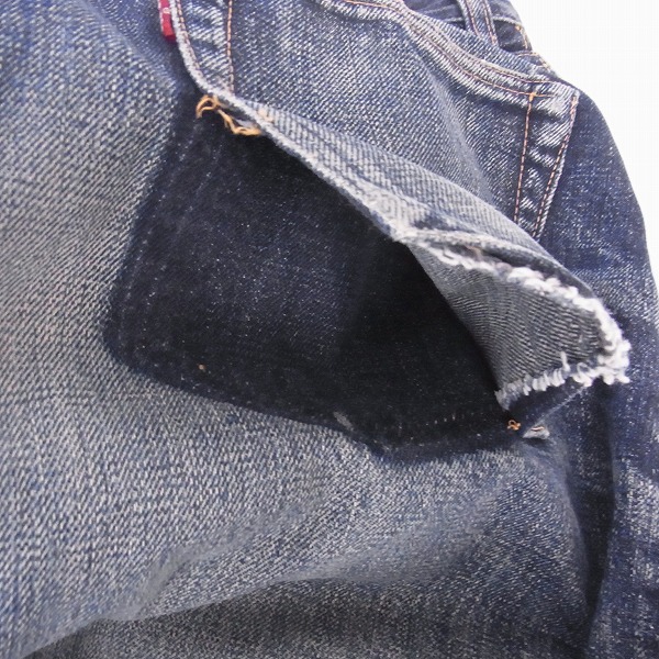 実際に弊社で買取させて頂いたDENIME/ドゥニーム ウォッシュド加工 デニムパンツ Lot.527 W30の画像 4枚目