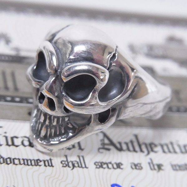 証明書】BWL/ビルウォールレザー Small Good Luck Skull /モールグッド