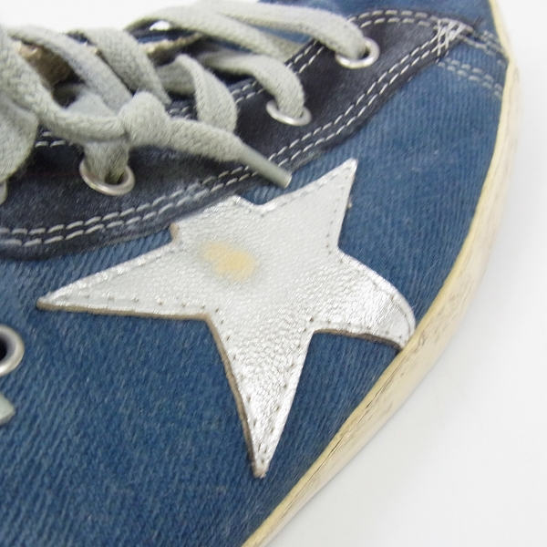 実際に弊社で買取させて頂いたGOLDEN GOOSE/ゴールデングース FRANCY/フランシー サイドジップハイカットスニーカー G25U591 A5/44の画像 7枚目