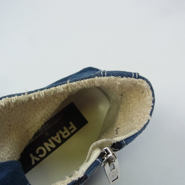 実際に弊社で買取させて頂いたGOLDEN GOOSE/ゴールデングース FRANCY/フランシー サイドジップハイカットスニーカー G25U591 A5/44の画像 5枚目
