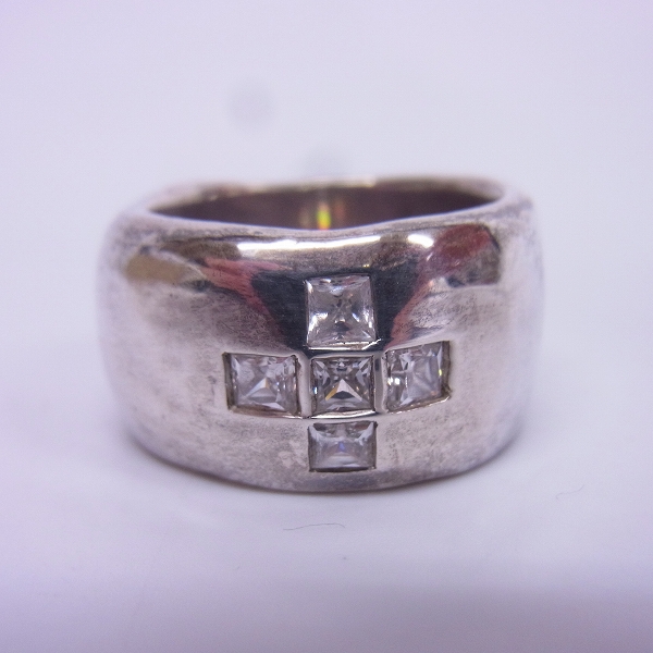 実際に弊社で買取させて頂いたLoree Rodkin/ローリーロドキン ストーンクロス ワイド リング 16.5号