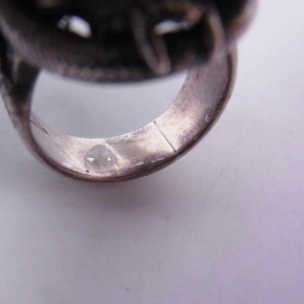 実際に弊社で買取させて頂いた【ギャラ付き】CRAZY PIG DESIGNS/クレイジーピッグ スカル＆スネークリング/29号の画像 6枚目