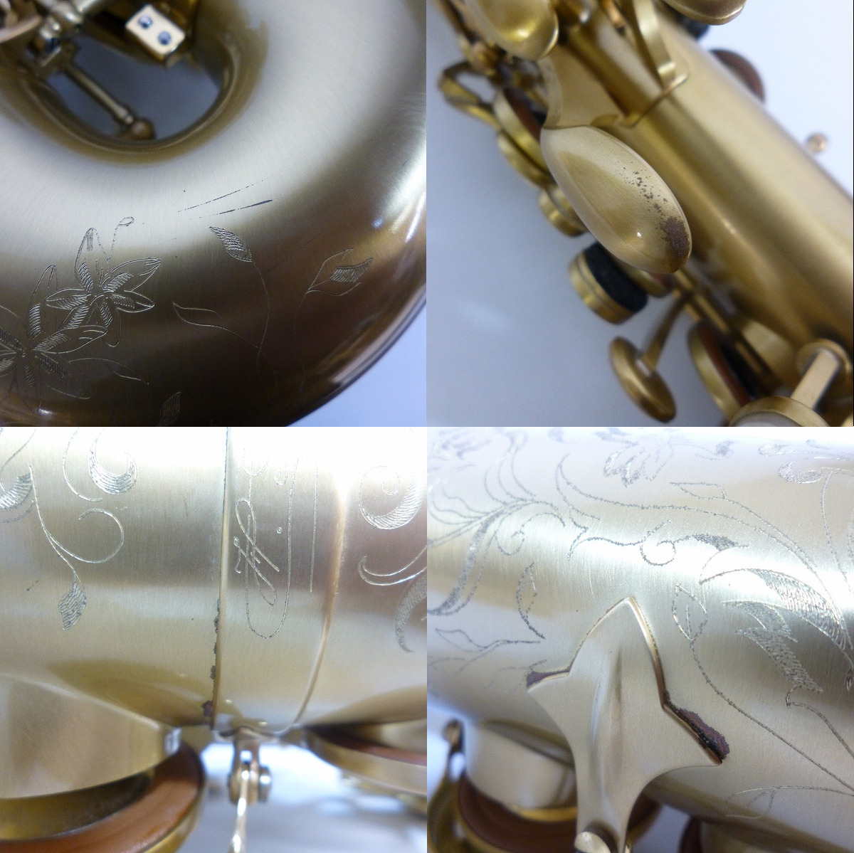 実際に弊社で買取させて頂いた★SELMER/セルマー ALTO SA80Ⅱ 限定品 VALEUR W/LIGHT CASE アルトサックス スーパーアクション 彫刻ありの画像 3枚目