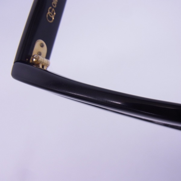 実際に弊社で買取させて頂いたOliver Goldsmith/オリバーゴールドスミス フルリム 黒縁 VICE CONSUL-s メガネフレームの画像 6枚目