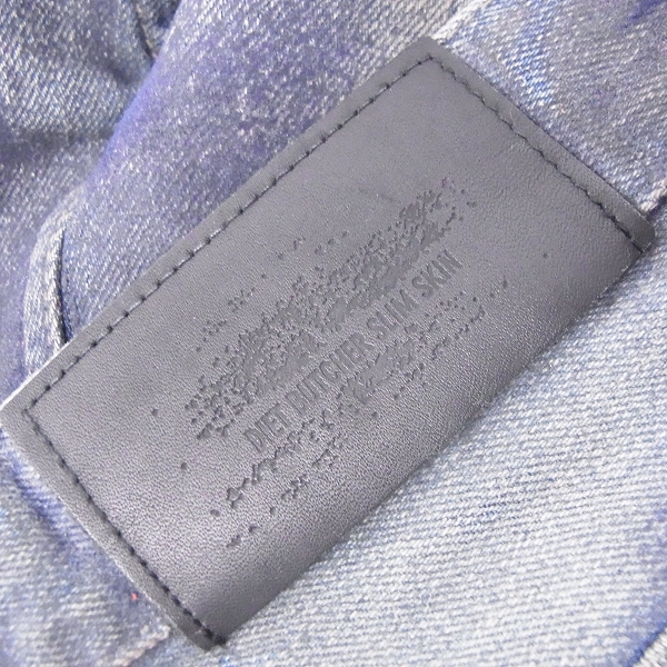 実際に弊社で買取させて頂いたDIET BUTCHER SLIM SKIN/ダイエットブッチャー スリムスキン 起毛加工 コーティング デニムパンツ/2の画像 2枚目