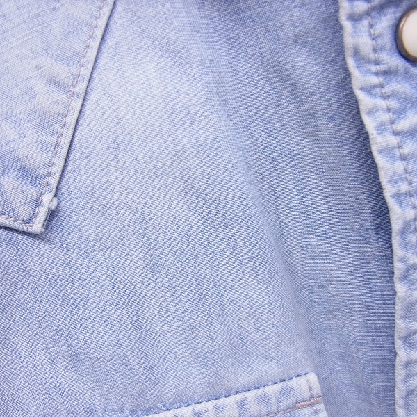 実際に弊社で買取させて頂いたBLUE BLUE/ブルーブルー 加工ウエスタン インディゴ 長袖シャツ 3の画像 6枚目