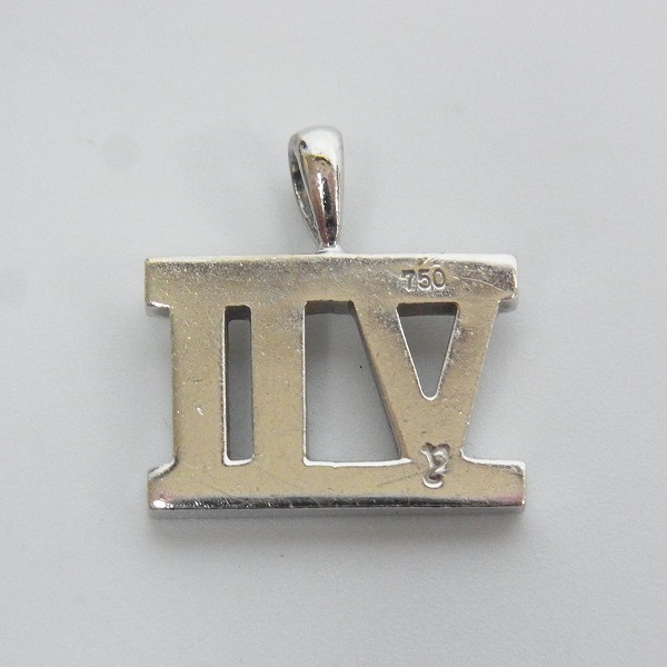 実際に弊社で買取させて頂いたEYEFUNNY/アイファニー ローマンナンバーチャーム NO.7 750WG パヴェダイヤの画像 1枚目