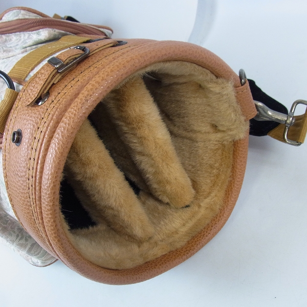 実際に弊社で買取させて頂いた★FILA/フィラ レディースゴルフ 3分割キャディバッグ 花柄の画像 3枚目