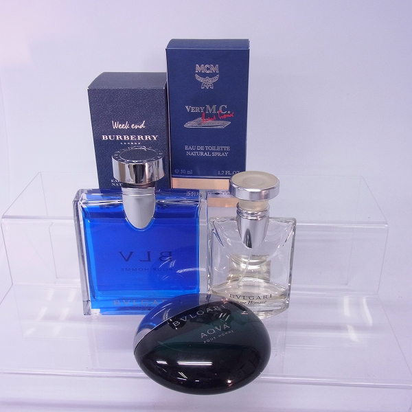実際に弊社で買取させて頂いたBVLGARI/ブルガリ BURBERRY/バーバリー 等 香水まとめ 5点