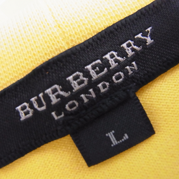 実際に弊社で買取させて頂いた【未使用】BURBERRY LONDON/バーバリーロンドン クルーネック ポケットTシャツ ブラック他 3点セット Lの画像 1枚目
