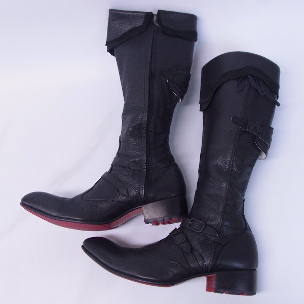 実際に弊社で買取させて頂いたHIROMU TAKAHARA/ヒロムタカハラ ディアロングブーツ/42の画像 3枚目