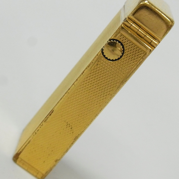 実際に弊社で買取させて頂いたDunhill/ダンヒル ローラー ガスライター バーレイカット/ゴールドの画像 4枚目