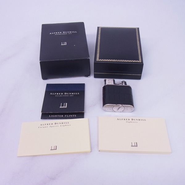 実際に弊社で買取させて頂いたdunhill/ダンヒル クロコ ユニークライター 12581の画像 4枚目