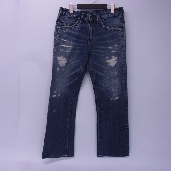 実際に弊社で買取させて頂いたBLUE BLUE/ブルーブルー デニム パンツ ダメージ加工/30