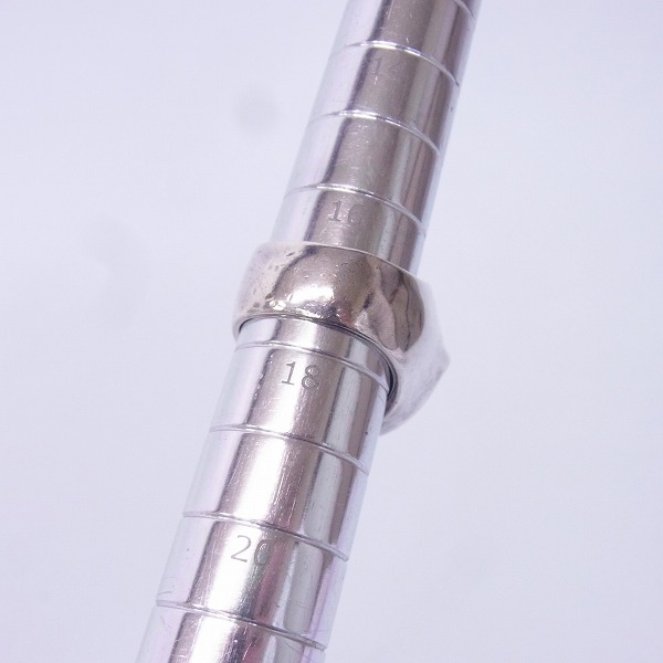 実際に弊社で買取させて頂いたCRAZY PIG/クレイジーピッグ エナメル スカル＆クロスボーン+4エース リング 17.5号の画像 6枚目