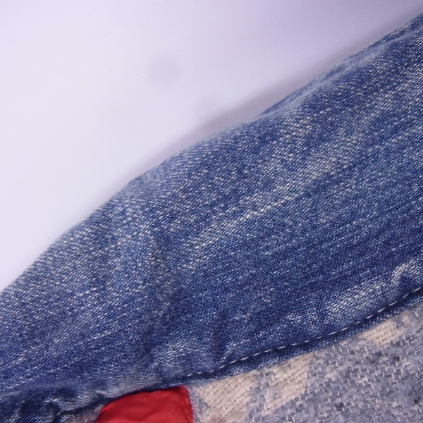 実際に弊社で買取させて頂いたBLUE BLUE/ブルーブルー コットン デニム ジャケット 日本製/3の画像 5枚目