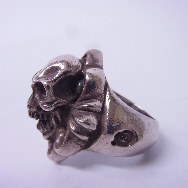 実際に弊社で買取させて頂いたLSD/ラウドスタイルデザイン スカルリング 高蝶 LSR-011/19号の画像 2枚目