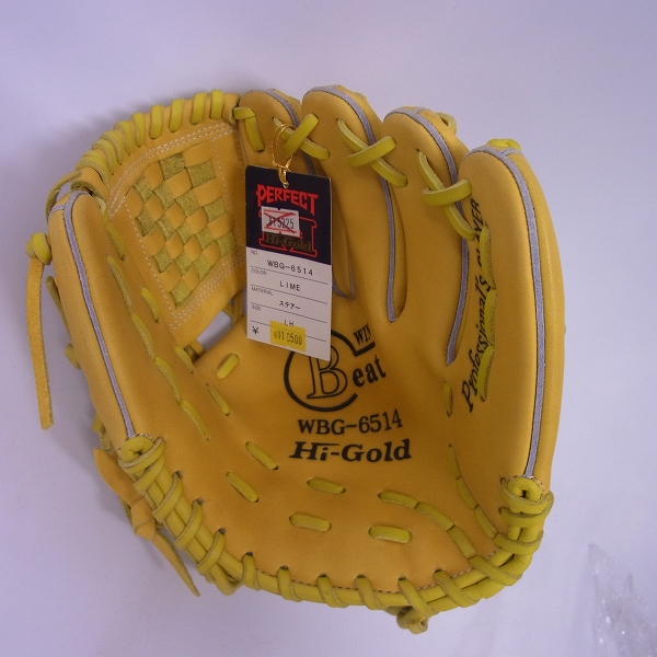 実際に弊社で買取させて頂いた【未使用】Hi-GOLD/ハイゴールド グローブ 少年 軟式 ウインビート/WBG-6514の画像 3枚目