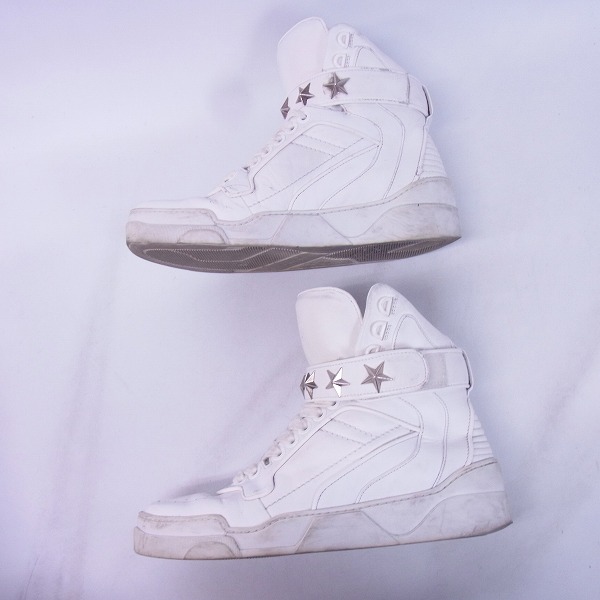 実際に弊社で買取させて頂いたGIVENCHY/ジバンシィ 15SS スタースタッズ レザー ハイカットスニーカー/40の画像 3枚目